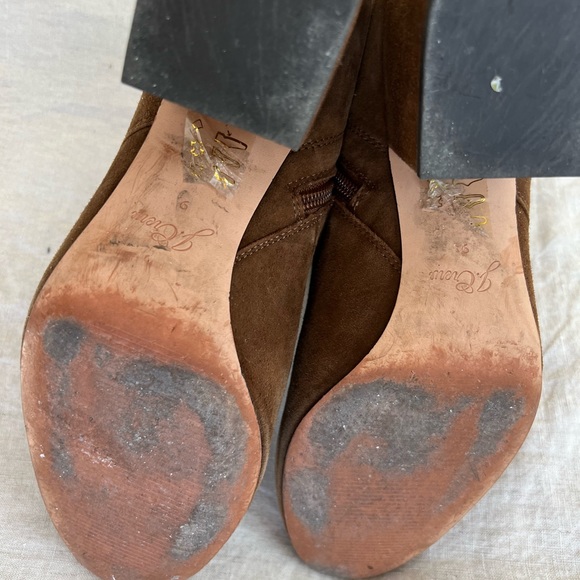 Jcrew suede lace-up block heel boots - Picture 8 of 8